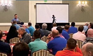 Photo of a Meet the Partners presentation