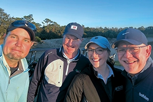 Photo of four attendees enjoying the 2024 Golfdom Summit